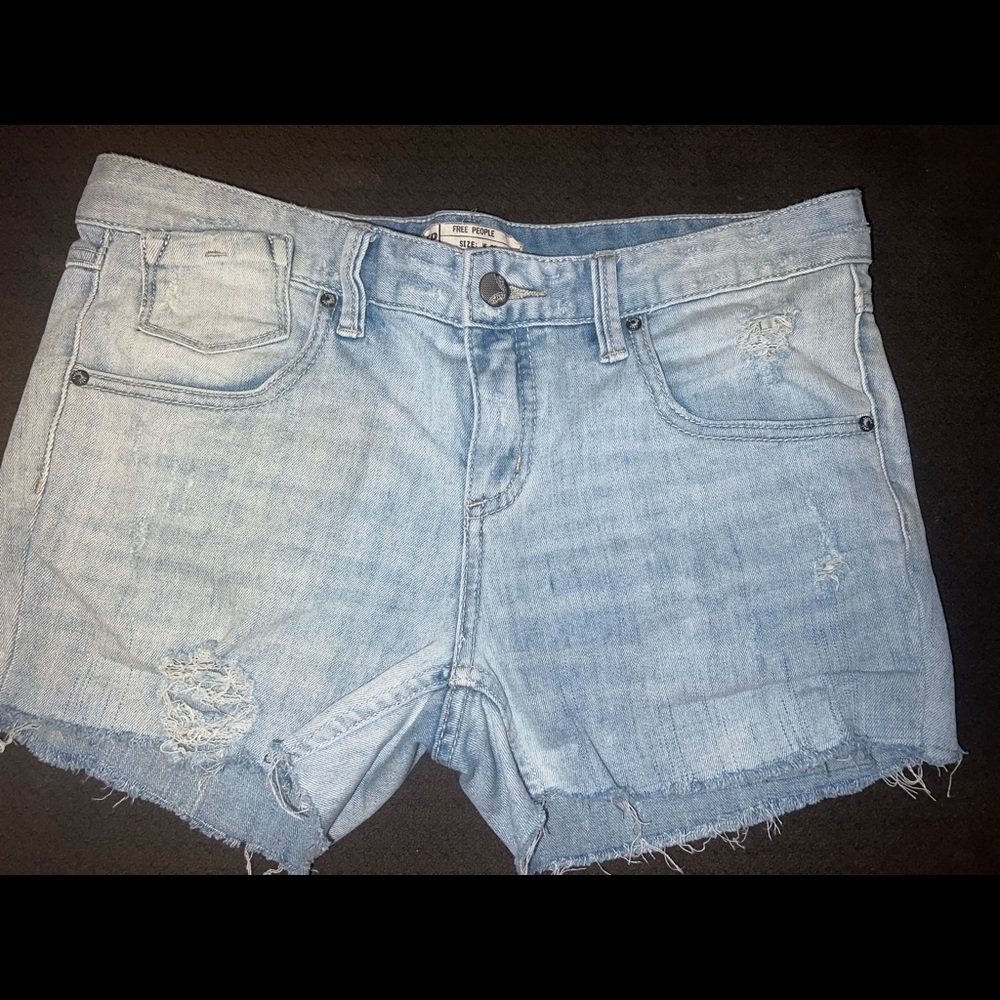 Free people denim shorts